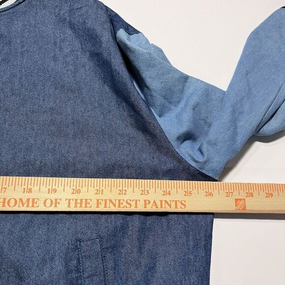 Levi's Varsity Bomber Jacket XL Soft Shell Women's Blue NWT $180 - Picture 11 of 13